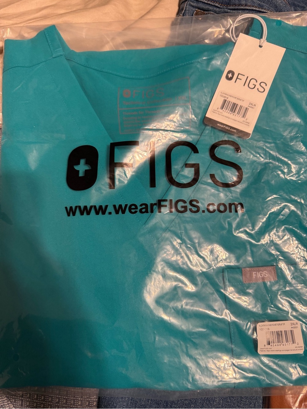 FIGS lagoon Scrub Top